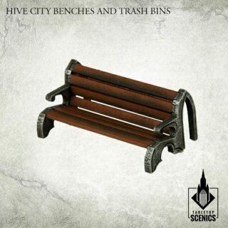 Hive City Benches &amp; Trash Bins
