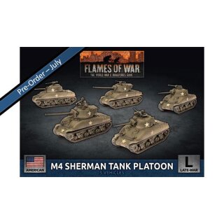 M4 Sherman Tank Platoon (x5 Plastic)