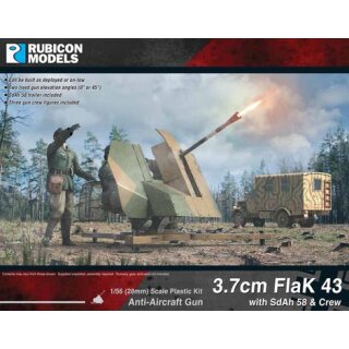 3.7cm FlaK 43 with SdAh 58 Trailer and Crew
