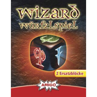 2 Stk Spiele Zubehör Wizard Würfelspiel Ersatzblöcke 