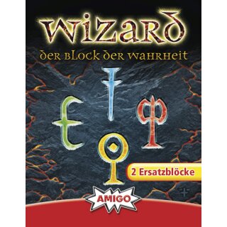 Ersatzbl&ouml;cke f&uuml;r Wizard Kartenspiel (2 Stck) (DE)