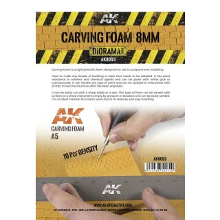 Carving Foam 8 mm A5 Size