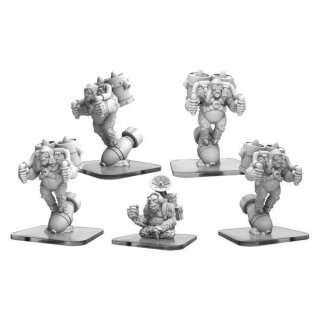 Monsterpocalypse Ape Bombers &amp; Command Ape Empire of the Apes Units (metal)