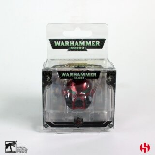 Warhammer 40K Metal Keychain Space Marine MKVII Helmet Blood Angels