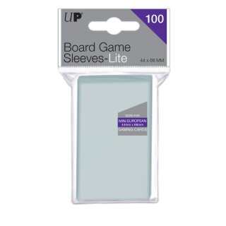 UP - Lite Mini European Board Game Sleeves 44 mm x 68 mm (100)