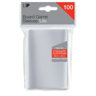 UP - Lite Standard European Board Game Sleeves 59 mm x 92 mm (100)