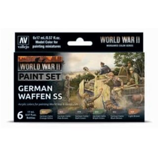 Vallejo Model Color: Model Color: WWII German Waffen SS (6 x 17ml)
