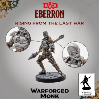 D&amp;D: Eberron - Warforged - Monk, Cleric &amp; Fighter (3 Figuren)