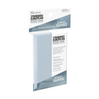 Ultimate Guard Premium Soft Sleeves f&uuml;r Brettspielkarten Standard European (50)