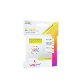 Gamegenic - Matte Big Square-Sized Sleeves 82 x 82 mm - Clear (50)