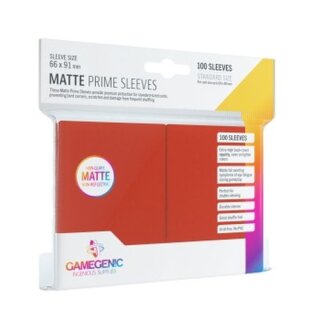 Gamegenic - Matte Prime Sleeves Red (100)