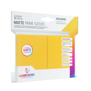 Gamegenic - Matte Prime Sleeves Yellow (100)