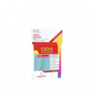 Gamegenic - Prime Catan-Sized Sleeves 56 x 82 mm - Clear (50)