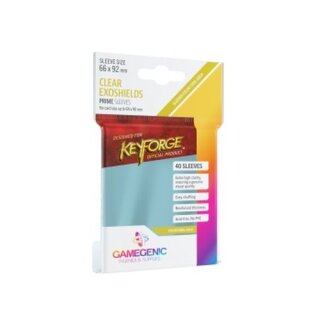 Gamegenic - Prime KeyForge Exoshields 66 x 92 mm - Clear (40)