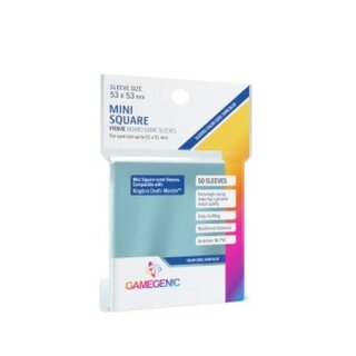 Gamegenic - Prime Mini Square-Sized Sleeves 53 x 53 mm - Clear (50)