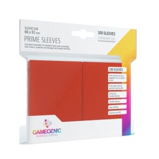 Gamegenic - Prime Sleeves Red (100)