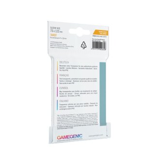 Gamegenic - Prime Tarot-Sized Sleeves 73 x 122 mm - Clear (50)