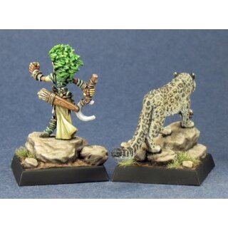 Lini, Iconic Gnome Druid &amp; Droogami, Snow Leopard