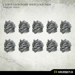 Chaos Legionary Shoulder Pads: Demon Visage (10)