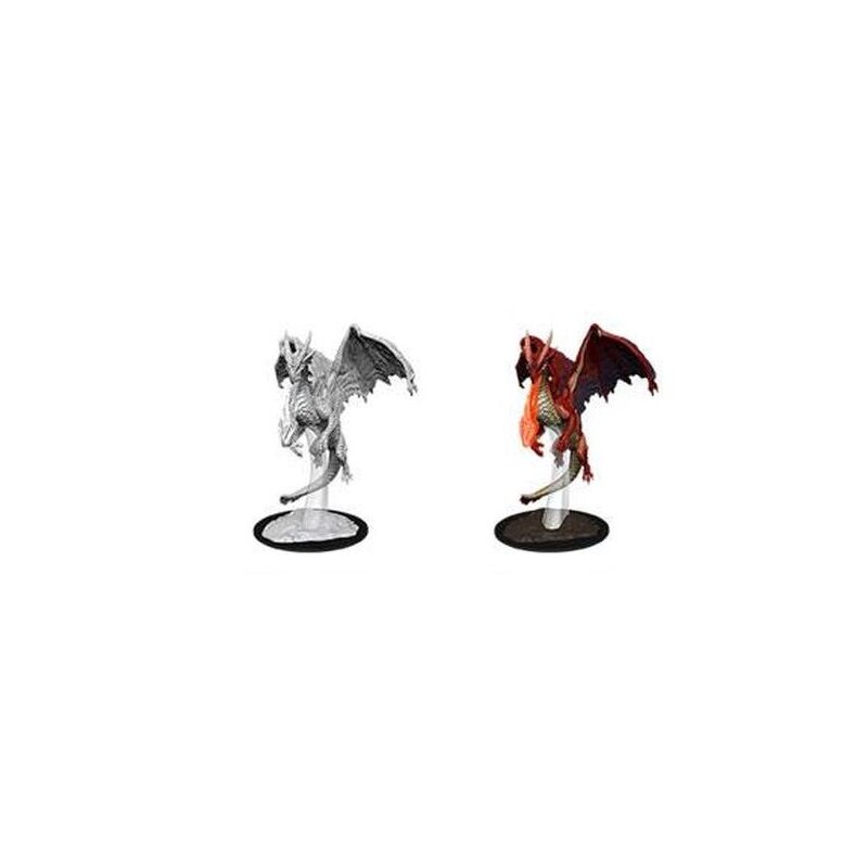 Lot 5 RED Dungeons & Dragon D&D Nolzur's Marvelous Miniatures figure toy game