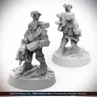 Starfinder Miniatures: Dwarf Soldier