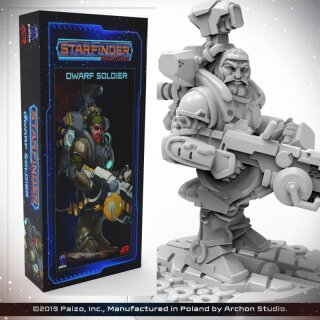 Starfinder Miniatures: Dwarf Soldier