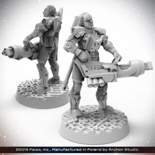 Starfinder Miniatures: Half-Orc Soldier